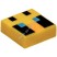 Деталь Лего Плитка 1 х 1 С Рисунком Пиксельный Узор Цвет Желтый