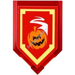 Деталь Лего Плитка Модифицированная 2 х 3 Пятиугольная С Рисунком Цвет Прозрачно-Красный