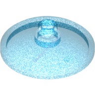 Деталь Лего Тарелка 3 х 3 Перевернутая Цвет Прозрачно-Темно-Синий Сатин