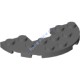 Деталь Лего Пластина Полукруг 3 х 6 С 1 х 2 Вырезом Цвет Темно-Серый