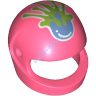 Деталь Лего Шлем С Рисунком Цвет Коралловый