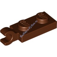 Деталь Лего Пластина 1 х 2 С Горизонтальной Защелкой На Конце Цвет Коричневый