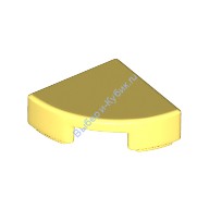 Деталь Лего Плитка Круглая 1 х 1 Четверть Цвет Ярко-Светло-Желтый