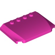 Деталь Лего Клин 4 x 6 x 2/3 Тройной Изогнутый Цвет Темно-Розовый