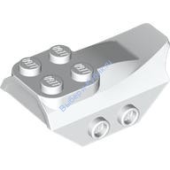 Деталь Лего Кубик Модифицированный 34 x 2 С 4 Штырьками Сверху И С 2 По Бокам Цвет Белый