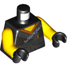 Деталь Лего Торс С Рисунком Цвет Черный