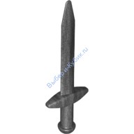 Деталь Лего Большой Меч Заостренный С Толстым Поперечным Щитом Цвет Перламутрово-Темно-Серый