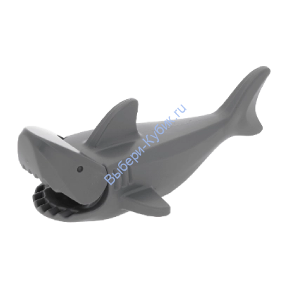 Деталь Лего Акула 14518c01 Цвет Темно-Серый