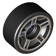 Деталь Лего Диск 11 Мм D х 6 Мм С 5 Спицами Цвет Черный