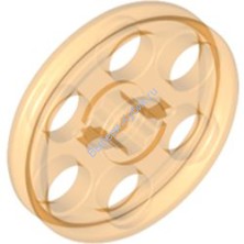 Деталь Лего Техник Колесо Для Ременных Передач (Шкив) Цвет Прозрачно-Оранжевый