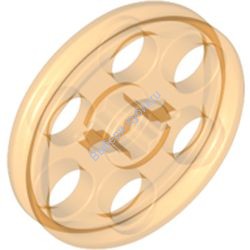 Деталь Лего Техник Колесо Для Ременных Передач (Шкив) Цвет Прозрачно-Оранжевый