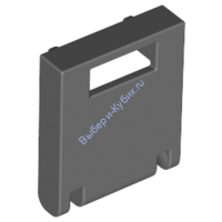 Деталь Лего  Дверь С Прорезью Для Ящика 2 х 2 х 2 Цвет Темно-Серый 