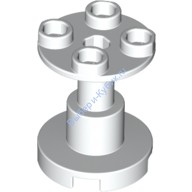 Деталь Лего Опора 2 х 2 х 2 Стенд Со Сквозным Отверстием Цвет Белый