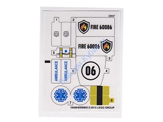 Наклейки К Набору Лего 60086 "Набор для начинающих"