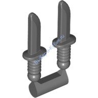 Деталь Лего Ножи 2 Шт Цвет Темно-Серый