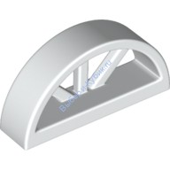 Деталь Лего Окно 1 х 4 х 1 2/3 С Закругленным Верхом Цвет Белый