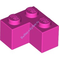 Деталь Лего Кубик 2 х 2 Угол Цвет Темно-Розовый