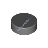 Деталь Лего Плитка Круглая 1 х 1 Цвет Темно-Серый