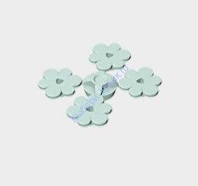 Деталь Аналог Совместимый С Лего Цветок Маленький 4 Шт Цвет Светлая Аква