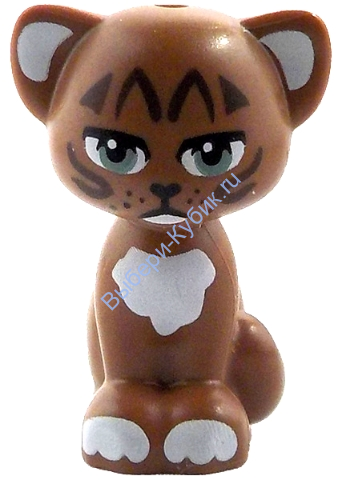 Деталь Лего Френдс Кошка Сидячая (Пери) Цвет Умеренно Коричневый