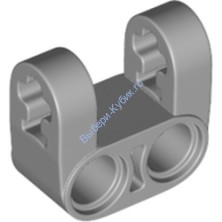 Деталь Лего Техник Коннектор Перпендикулярный Двойной Разделенный Усиленный Цвет Светло-Серый