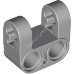 Деталь Лего Техник Коннектор Перпендикулярный Двойной Разделенный Усиленный Цвет Светло-Серый