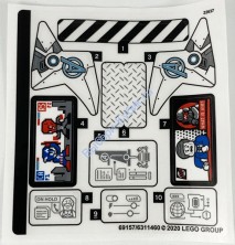 Наклейки К Набору Лего 76166 — (69157/6311460)