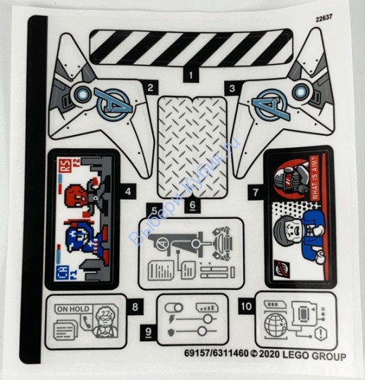 Наклейки К Набору Лего 76166 — (69157/6311460)