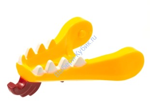 Деталь Лего Голова Дракона Лего Нижняя Челюсть Цвет Ярко-Светло-Оранжевый