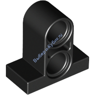 Деталь Лего Техник Пин Коннектор На Плате 1 х 2 х 1 2/3 С 2 Отверстиями Цвет Черный