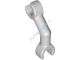 Деталь Лего Рука Скелета Изогнутая С Защелкой На Градусов Вертикальная Цвет Светло-Серый