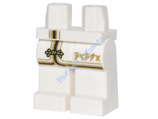 Деталь Лего Ноги С Рисунком Цвет Белый
