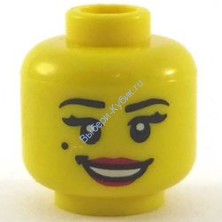 Голова Минифигурки LEGO Женская Цвет Желтый (3626pb0658)