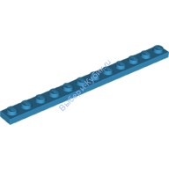 Деталь Лего Пластина 1 х 12 Цвет Темно-Лазурный
