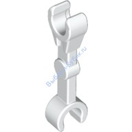 Деталь Лего Рука Механическая Прямая С Защелкой На 90 Градусов Вертикальная Цвет Белый