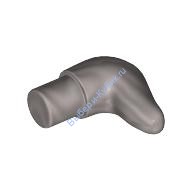 Деталь Лего Коровий рог Цвет Перламутрово-Светло-Серый