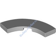 Деталь Лего Плитка Круглый Угол 3 х 3 Макарони Широкая Цвет Светло-Серый