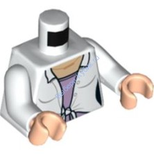 Деталь Лего Торс С Рисунком Цвет Белый