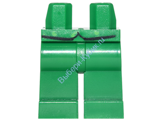 Деталь Лего Ноги С Рисунком Цвет Зеленый