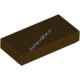 Деталь Лего Плитка 1 х 2 С Желобком Цвет Темно-Коричневый