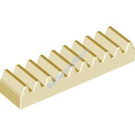 Деталь Аналог Совместимый С Лего Техник Зубчатая Рейка 1 х 4 Цвет Песочный