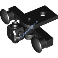 Деталь Лего Демпфер поезда с герметичным магнитом - Тип 2 (Плоский Низ) Цвет Черный