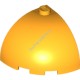 Деталь Лего Кубик Круглый Угол 3 х 3 х 2 Верх Купола Цвет Ярко-Светло-Оранжевый