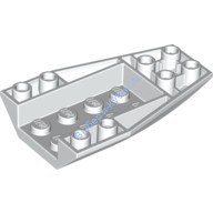 Деталь Лего Клин 6 х 4 Тройной Обратный Изогнутый Цвет Белый