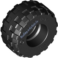 Деталь Лего Шина 24 х 12 R Баллон Цвет Черный