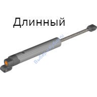 Деталь Лего Техник Линейный Актуатор длинный с темно серыми концами Цвет Светло-Серый