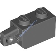 Деталь Лего Петля Кубик 1 х 2 Цвет Темно-Серый