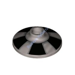 Деталь Лего Тарелка 2 х 2 Перевернутая С Рисунком Цвет Перламутрово-Светло-Серый