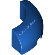 Деталь Лего Кубик Круглый Угол 3 x 3 x 1 Без Штырьков Цвет Синий
