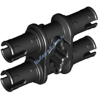 Деталь Лего Техник Пин Двойной С Отверстием Под Ось Цвет Черный